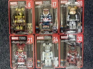 Marvel Happy Kuji BE@RBRICK Captain America No8,17,20,21,24,30 Set 6 Japan - Bild 1 von 1