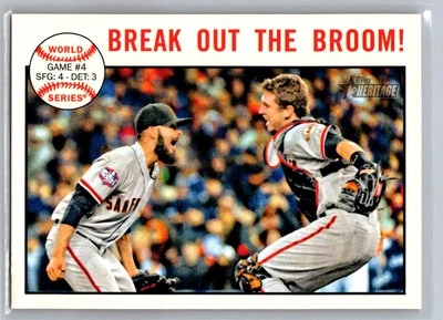 Break Out the Broom 2013 Topps Heritage San Francisco Giants #139 - Image 1 of 2