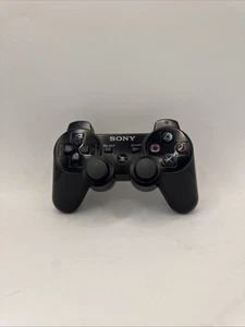 Authentic Sony Playstation 3 PS3 Genuine OEM Dualshock Ps3 Black Controller - Picture 1 of 4