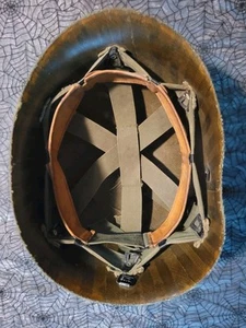 HELMET & LINER COMBAT NAVY Army U.S.N. 70s VIETNAM ERA - Picture 1 of 7