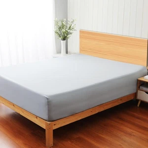 100% Egyptian Cotton 400 Thread Count Full Size Sateen Fitted Sheet Only, Dee... - Picture 1 of 7