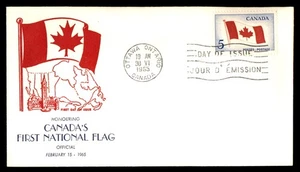 Mayfairstamps Canada FDC 1965 Flag of Canada First Day Cover aau_78087 - Picture 1 of 2