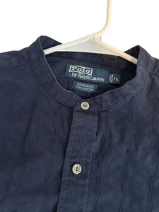 Vintage 90er Ralph Lauren POLO by Ralph Lauren BERNARD Stehkragen gewebt M - Bild 1 von 8