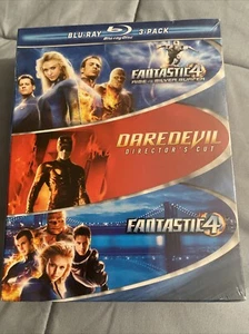 Marvel 3 Pack Fantastic 4 Rise Of Silver Surfer Daredevil Fantastic 4 BluRay Box - Picture 1 of 7