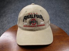 Vintage Ohio State Buckeyes Hat Cap Snapback Tan Starter Final Four 1999 NCAA