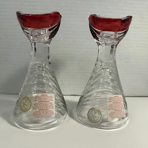 Vintage Anna Hutte Bleikristall Bleikristall Germany Paar Kerzenständer - Bild 1 von 20