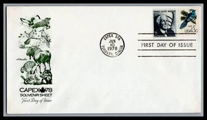 US FDC # 1757d 13c Wildlife CAPEX EXPO Artmaster Blue Jay 1978, 9M729 - Picture 1 of 1
