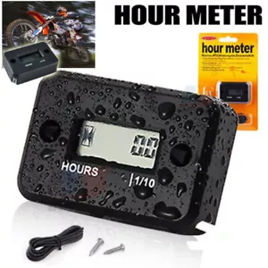 Waterproof Hour Meter for Motorcycle ATV Snowmobile Marine Boat Dirt Quad Bike - Picture 1 of 10