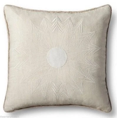 ADAM LIPPES x Target 'Embroidered Plaid' Reversible Wool Blend Throw Pillow NWT! - Image 1 of 4