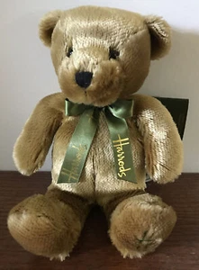 Harrods Knightbridge Plush Bear 2001 Sitting 7" Brown - Picture 1 of 8