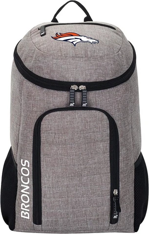 Denver Broncos Gray Topliner Backpack - NFL Cover