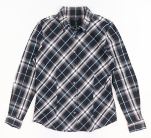 BURBERRY Ladies Blue Nova Check Casual Shirt Top Blouse size S P2P 18"