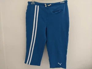 Puma Girls Blue With White Stripe Relaxed Capri Pant size XL (16) - Picture 1 of 7