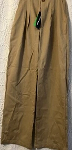 SHEIN Tan Wide Leg Casual Pants Womens Size S New - Picture 1 of 7