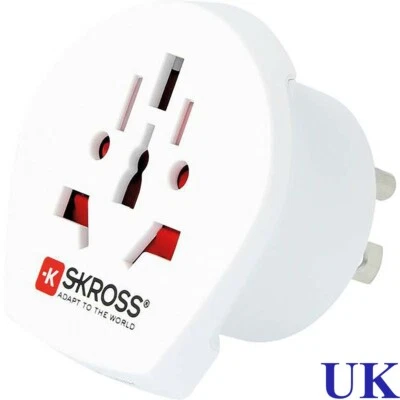 SKROSS® Travel Country Adapter Plug World-to-USA Earthed - Image 1 of 4