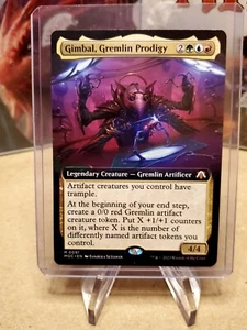 MTG Gimbal, Gremlin Prodigy - Foil - Extended Art M Commander: March of the NM - Picture 1 of 2