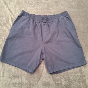 Crew Clothing Co. Chino Shorts 2XL XXL Waist 40” Navy Men's Flat Front Slash Po - Picture 1 of 7