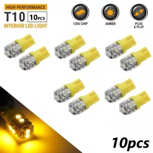 Syneticusa 10 X T10 921/912 LED Amber Bulbs Reverse Backup Light Bulbs Interior - Foto 1 di 5