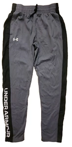 Under Armor Mens Sweat Pants Stretch Sz 26 Pockets Gray Black Thick Athete102435 - Picture 1 of 8