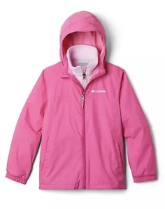 NWT Columbia Glennaker Interchange Jacket Pink Ice Girls Large 14/16 - Picture 1 of 5