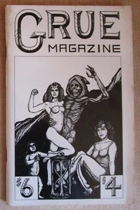 GRUE MAGAZINE #6 - 1987 horror fanzine - A.R. Morlan - Picture 1 of 2