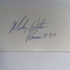 Mickey Weston 1989 Baltimore Orioles Signed 3x5 index Card