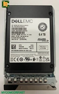 SSD H8D5M Dell 6,4 TB PCIe Gen 4 NVMe uso mixto U.2 2,5"" 0H8D5M MZ-WLR6T40 nuevo - Imagen 1 de 4