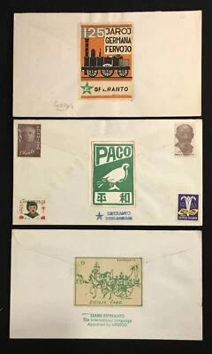 USA - ESPERANTO 1949/61 - 5 x COVER - ESPERANTO LABELS - TO HOLLAND - F/VF @1 - Image 1 of 4