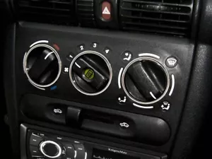 Pour Opel Tigra A 1994-2000 Anneaux De Ventilation Chromes Aluminium x3 - Imagen 1 de 11
