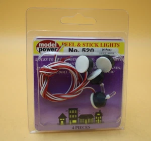 Model Power 520 HO Gauge 18-21V Peel & Stick Lights - New-Old Stock - Picture 1 of 2