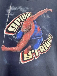 Spider-Man 2 Shirt Youth Boys XL Extra Large Blue Short Sleeve Spidey Strikes - Picture 1 of 10