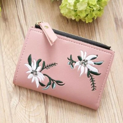 Women Wallet Small Leather Credit Card Holder Mini Bifold Purseh Clutch Handbag - Imagem 1 de 4