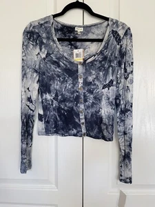 NWT SELF Esteem Tie Dye Long Sleeve Top Size Medium Retail $29 - Picture 1 of 3