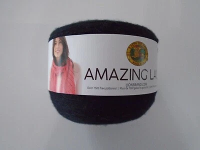 Lion Brand Yarns Amazing Lace Color 153 Bloomstick Black Lot#193220 NEW 1017yds - Image 1 of 4
