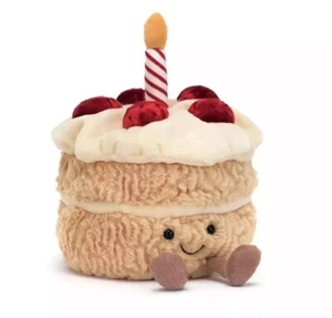 NWT Birthday Cake Strawberry Food Plush Toy Gift - Picture 1 of 5