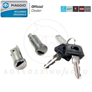 KIT SERRATURA CON CHIAVI ORIGINALI PIAGGIO TYPHOON 50 2005-2008 - Imagen 1 de 3