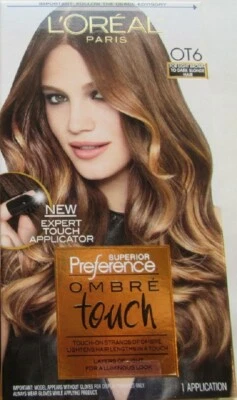 L'OREAL PREFERENCE OMBRE TOUCH OT6 LIGHT BROWN - DARK BLONDE FREE SHIPPING USA - Image 1 of 4