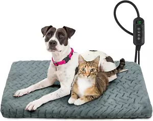 GASUR Pet Heating Pad, Waterproof Electric Dog Cat Heating Pad with Timer, Tempe - Picture 1 of 12