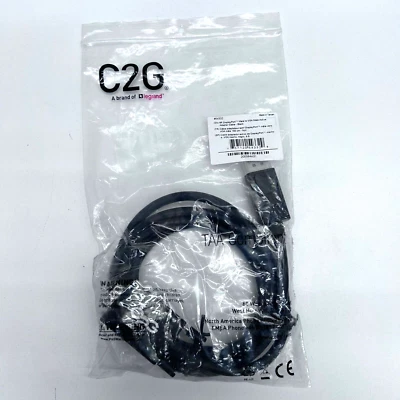 C2G Display Port Cable, Display Port to VGA, Male to Male, Black, 6 Feet (1.82 M - Image 1 of 2