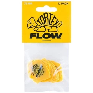 Dunlop Tortex Flow Guitar Pick 12-Pack - Yellow (.73mm) - Picture 1 of 2