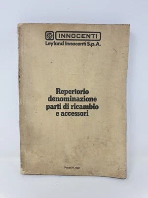 INNOCENTI - REPERTORIO DENOMINAZIONE PARTI DI RICAMBIO E ACCESSORI - Immagine 1 di 4