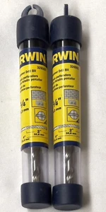 Lote de 2 herramientas industriales Irwin 326005 1/4"" x 4"" brocas de mampostería - Imagen 1 de 3