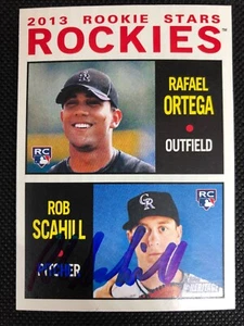 Rob Scahill Rockies 2013 Signed Autographed Topps Heritage Card #378 ~ COA - Picture 1 of 4