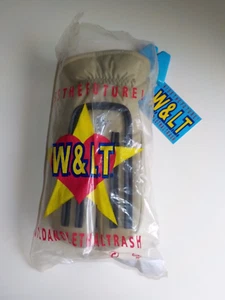 W.&L.T. Guantes de diseñador vintage W< Walter van Beirendonck A/W 98-99 años 90 beige - Imagen 1 de 14