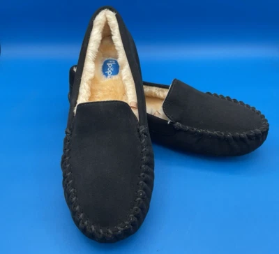 Zapatillas FLOOPI para mujer talla 9 lirio moocasín imitación gamuza negras NUEVAS envío gratuito Foto 1 de 4