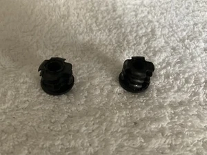 Pair of Plastic Black End Caps, Wheelchair Bottom Rail, Medline MDS806550E - Picture 1 of 2