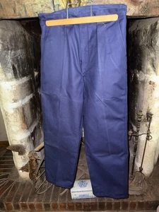 Ancien pantalon, bleu de travail , Sanfor , bleu foncé, taille 46 L V11 - Imagen 1 de 7