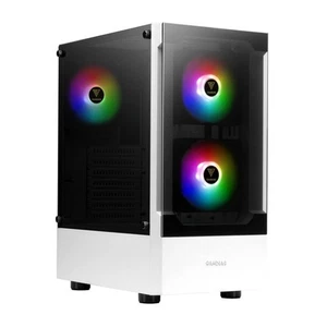 White RGB Gaming ATX Mid Tower Computer PC Case with Side Tempered Glass Pane... - Picture 1 of 8