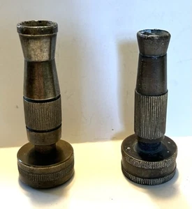 "2 boquillas de manguera de latón macizo vintage hechas en Italia y Taiwán 3""" - Imagen 1 de 7