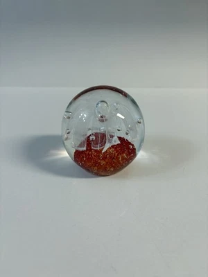 Pisapapeles rojo de cristal de arte contemporáneo hecho a mano de Murano? HERMOSO IMPERDIBLE Foto 1 de 4